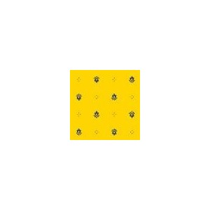 Nappe ronde coton exclusif jaune bleu 1m80