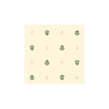 Serviette exclusif Blanc Vert