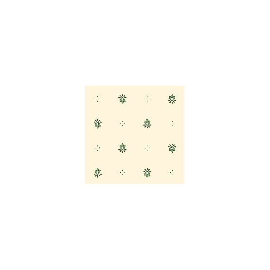 Serviette exclusif Blanc Vert