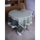 Nappe jacquard traitée téflon 3m/1m60 olive vert