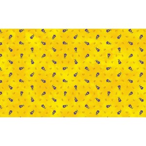Serviette tradition jaune  40 cm /40cm