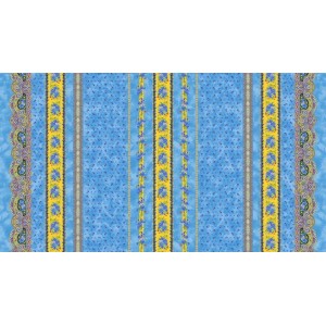 Nappe coton 2m/1m55  tradition bleu