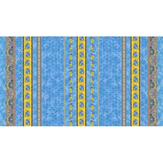 Nappe coton tradition bleu 2m50/1m55