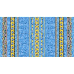 Nappe coton tradition bleu 2m50/1m55