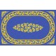 Nappe coton citron bleu  2m50/1m55