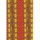 Tissu  au mètre coton  provençal rouge jaune rayure