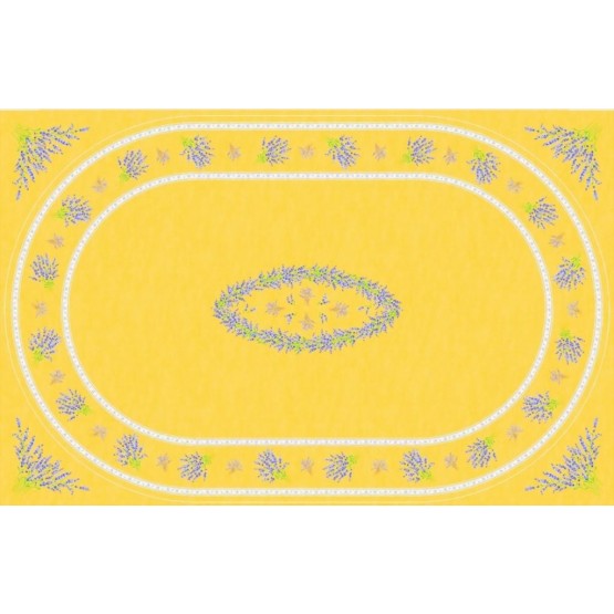 Nappe coton valensole jaune 2m50/1m55