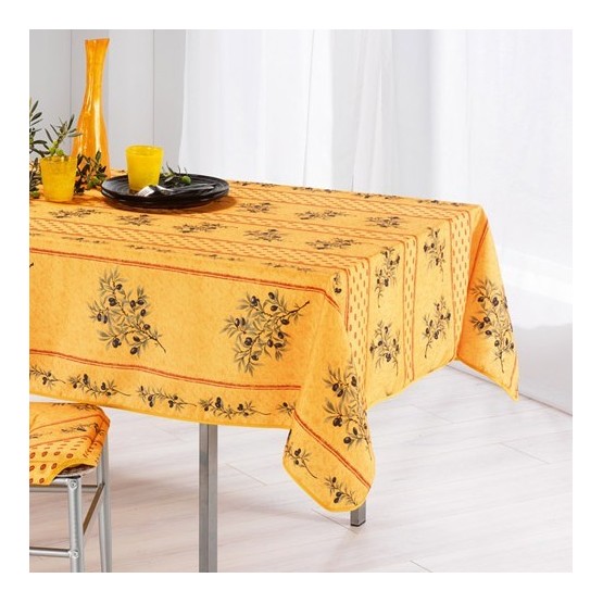 Nappe olivou jaune 1m50/1m20