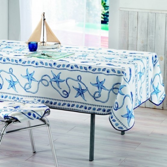 nappe-rectangle-polyester-coquillage-marin-blanc-bleu-antitache-infroissable-table-tablecloth-
