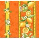 Nappe citron orange coton enduit plastifié 3m/1m55