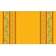 Nappe  coton enduit plastifiée ramatuelle jaune rouge 2 m / 1m50