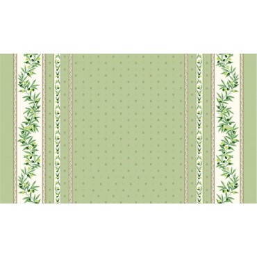 Nappe coton ramatuelle vert 2m50/1m55