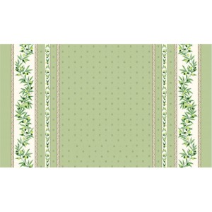 Nappe coton ramatuelle vert 2m50/1m55