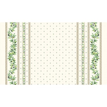 Nappe coton Ramatuelle écru  3m/1m55
