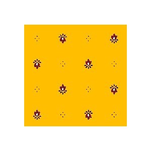 Nappe exclusif jaune rouge  plastifiée 2m50 / 1m50