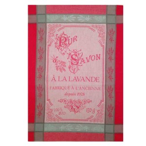 torchon-coton-jacquard-pur-savon-lavande-rouge-provençale