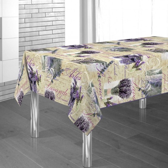 Nappe Arles lavande ref 74168 M 2m40 x 1m48 anti tache ...