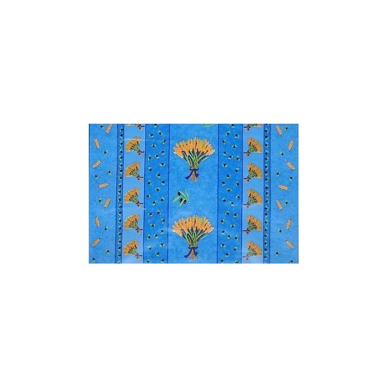 Villages De Provence - Nappe De Table Antitache Rectangulaire - Infroissable Et 100% Polyester - Noir - Pois - Intérieur Ou Extérieur - Table à Manger, Cuisine Ou Jardin (180 Cm