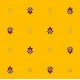 Nappe exclusif  jaune rouge coton enduit 1m50/1m20