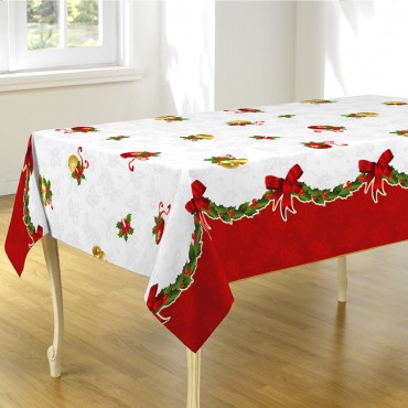 Nappe Rectangle Blanche Tissu Polyester 3m/1.80m - Le Comptoir de