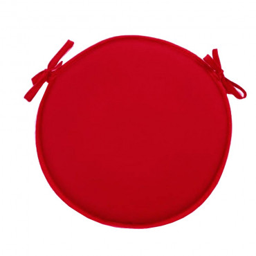 Synnypillow Set De 4 Galettes De Chaise Carrée Coussin Décoratif Intérieur  Extérieur Nombreuses Couleurs Rouge 40 X 40 X 5 C[u491]