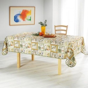 Nappe patchwork olive rectangle 2m40/1m50