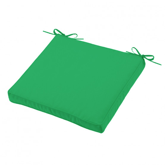 Coussin de chaise farniente couleur vert 40 x 40 x 5 cm Déhoussable