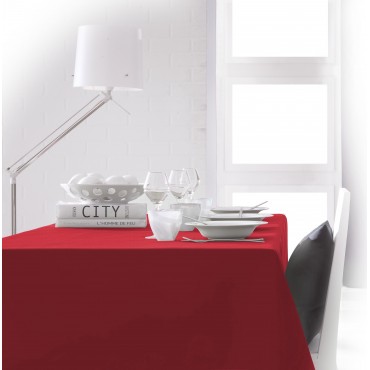 Nappe rectangulaire anti tache 140x250 cm Coton Raza Sauge