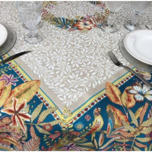 Nappe Luxe NICE 2m60 x 1m45 Tapis de table jacquard