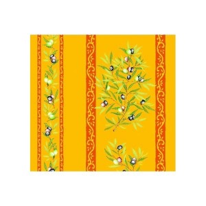 Nappe clos des oliviers jaune coton enduit 1m50/1m20