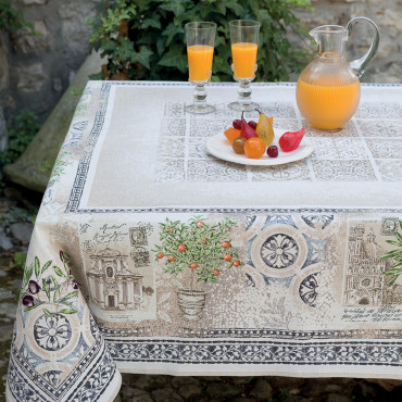 Nappe Luxe NICE 2m60 x 1m45 Tapis de table jacquard