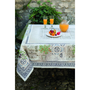 Nappe Luxe Riviera 2m60 x 1m45 Tapis de table jacquard