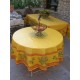 Nappe ronde coton Clos des oliviers jaune 1m80