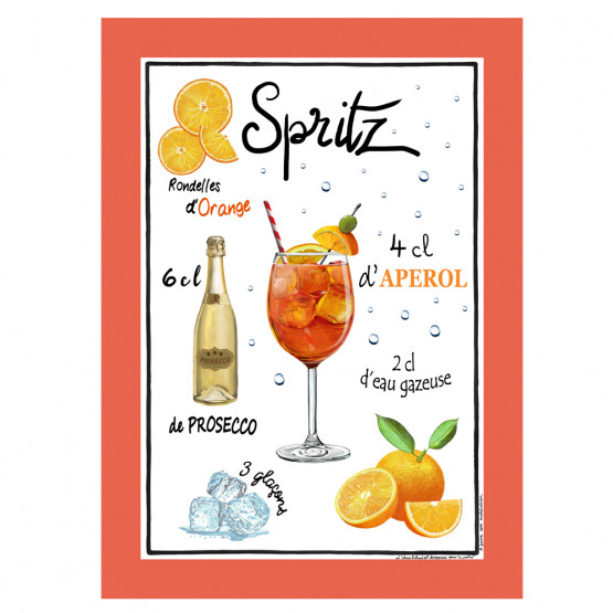 torchon-spritz-prosecco-orange-coton-apéritif-qualité