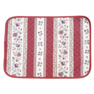 set de table beaucaire rose - coton - reversible - placemat