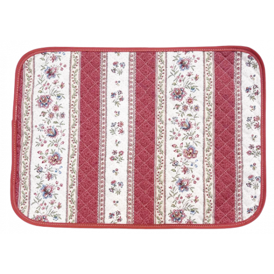 set de table beaucaire rose - coton - reversible - placemat