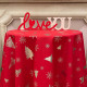 NAPPE DE NOEL RONDE ROUGE - POLYESTER ANTITACHE