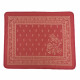 set de table-tissé-jacquard-coton-téflon-polyester-antitache-élégance-rouge