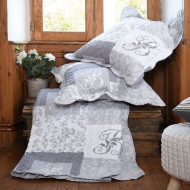 Boutis-bonnie-gris-couvre-lit-240-260-taies-d'oreiller-