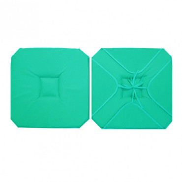 coussin de chaise-uni-galette de chaise - celadon - 36 cm  x  36 cm - polyester - uni