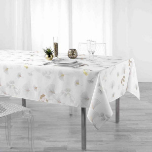 MCTISSUS Nappe Abeille Bleu 1m50x1m20 Anti Tache et sans Repassage