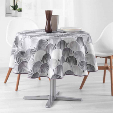 nappe-ronde-polyester-antitache-infroissable-sans-repassage-tache-protection-table-table clothes-gris-2020v1