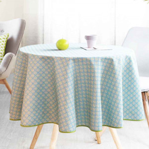 nappe-ronde-polyester-160cm-tx70v5-vert-bleu-antitache-infroissable-table-table clothes-no iron-no stain