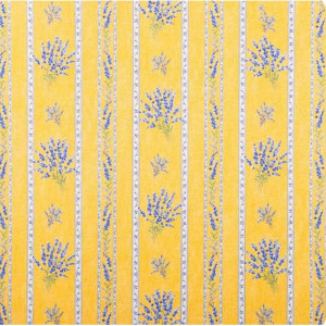 Tissu-provençale-bouquet-de-lavande-jaune-valensole-coton-vendu-au mètre