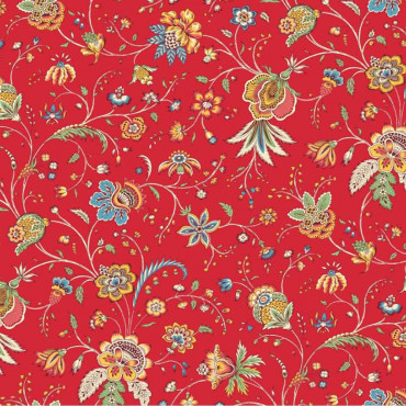 tissu-coton-indien-provençale-fleur-rouge-turquoise-160cm-confection