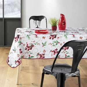 nappe-rectangle-père-noel-blanc-polyester-anti-tache-infroissable