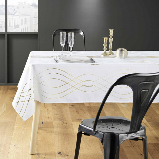 Nappe de table ovale avec biais