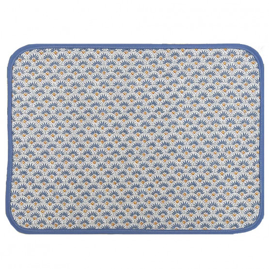 set-de-table-rectangle-coton-provençale-beaucaire-écaille-bleu-réversible