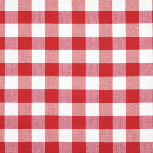tissu-vichy-coton-polyester-rouge-blanc-écru-tissé-teint-2,5cmx2,5cm-largeur160cm-metrage-metre-200gr:m²