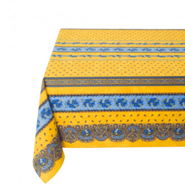 nappe-rectangle-provençale-tradition-jaune-bleu-coton-enduit-plastifié-lavable